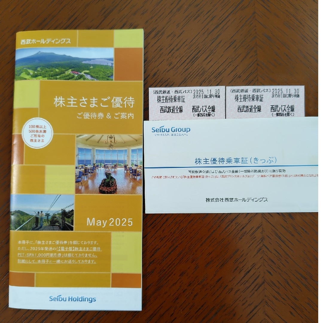 西武ホールディングス 株主優待 チケットの優待券/割引券(その他)の商品写真