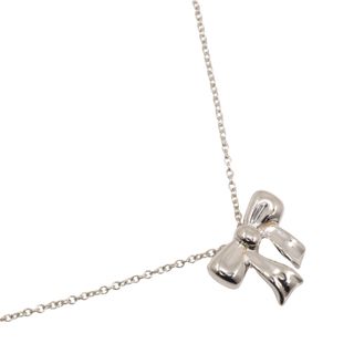 ティファニー(Tiffany & Co.)の【TIFFANY&Co.】ティファニー リボン シルバー925 約2.3g レディース ネックレス(ネックレス)