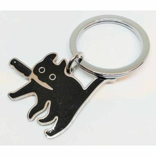 猫　ねこ　ネコ　ナイフ　キーリング　キーホルダー　ストリート　アメリカン雑貨(キーホルダー)