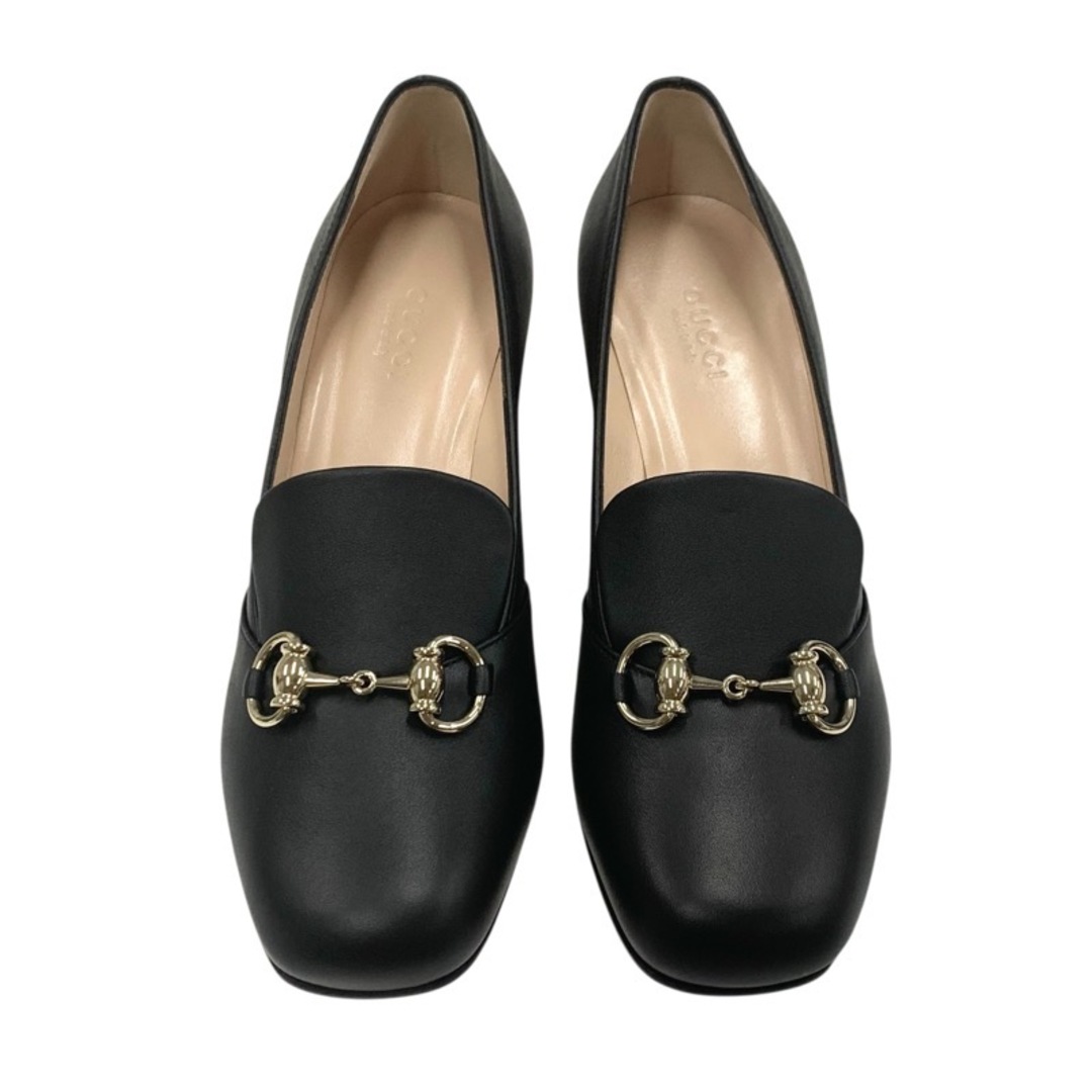 ランキング2025 GUCCI グッチ - GUCCI パンプス 黒 ブラック レザー シューズ 靴 靴