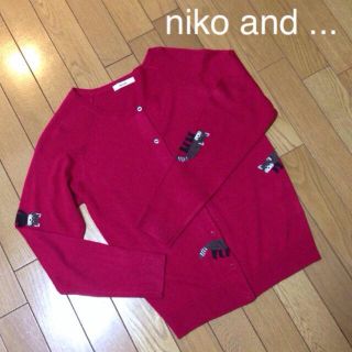 ニコアンド(niko and...)のあらいぐまカーディガン☆美品(カーディガン)