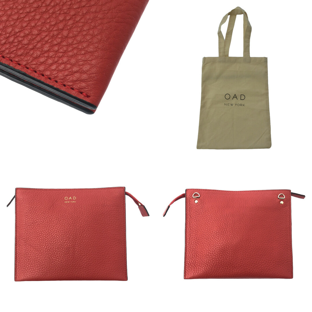 【新品】  OAD NEW YORK / オーエーディーニューヨーク | レザー 2WAY ショルダーバッグ | レッド | レディース レディースのバッグ(ショルダーバッグ)の商品写真
