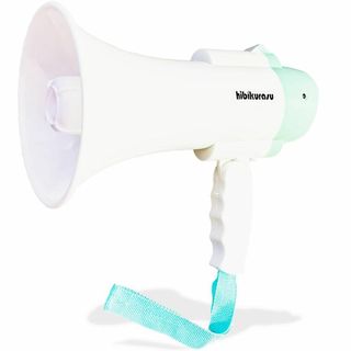 hibikurasu 充電式 メガホン 拡声器 録音 再生 機能付き １０W サ(その他)