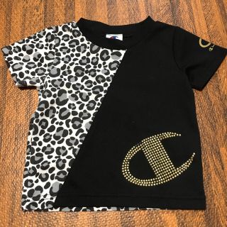 チャンピオン(Champion)のChampion＊チャンピオン＊ヒョウ柄切り替えTシャツ＊半袖＊80(Ｔシャツ)