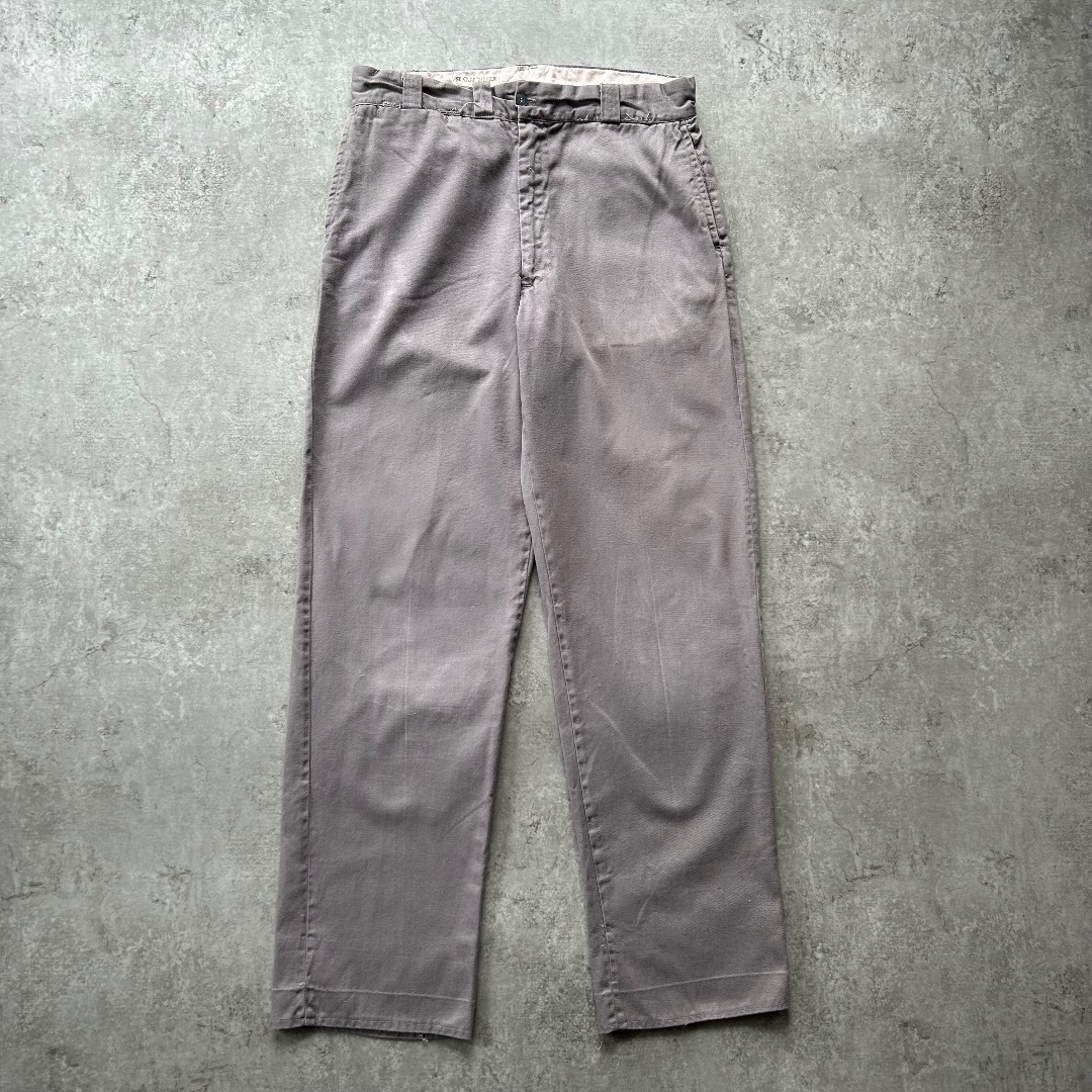 VINTAGE - 60s- usarmy ホスピタルパンツ 33×30 グレーパープル