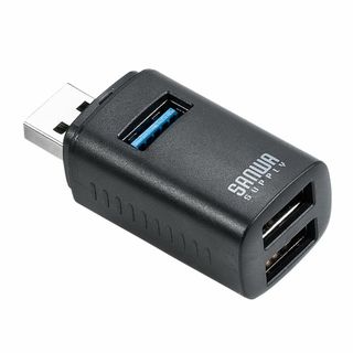 サンワダイレクト USBハブ 小型 USB-A 3ポート 拡張 USB3.0 /(PC周辺機器)
