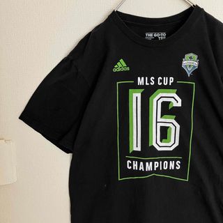 アディダス(adidas)のアディダス メジャーリーグ サッカー シアトルサウンダーズ Tシャツ 黒(Tシャツ/カットソー(半袖/袖なし))