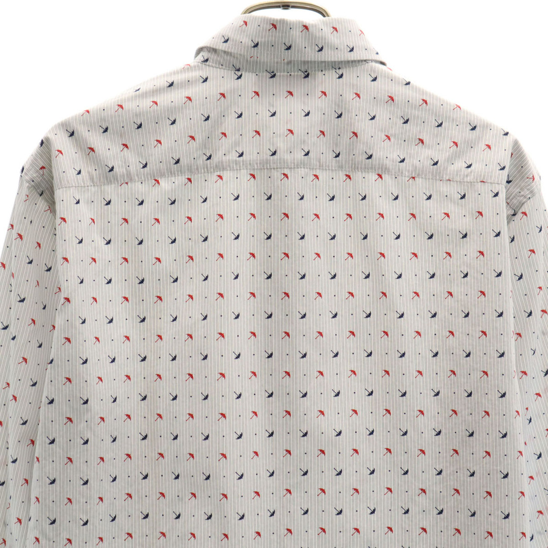 PRADA プラダ トランプ柄 総柄 長袖 シャツ 12AW 38 綿100% メンズ