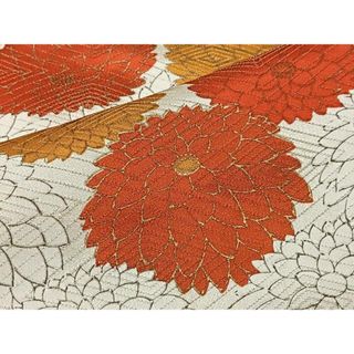 平和屋着物■上質な小紋　菊尽くし　金彩　正絹　逸品　未使用　CAAR3521xe(着物)