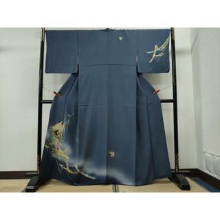 平和屋着物■訪問着　十二単　几帳霞吉祥花文　暈し染め　金彩　正絹　逸品　CAAR2564yc