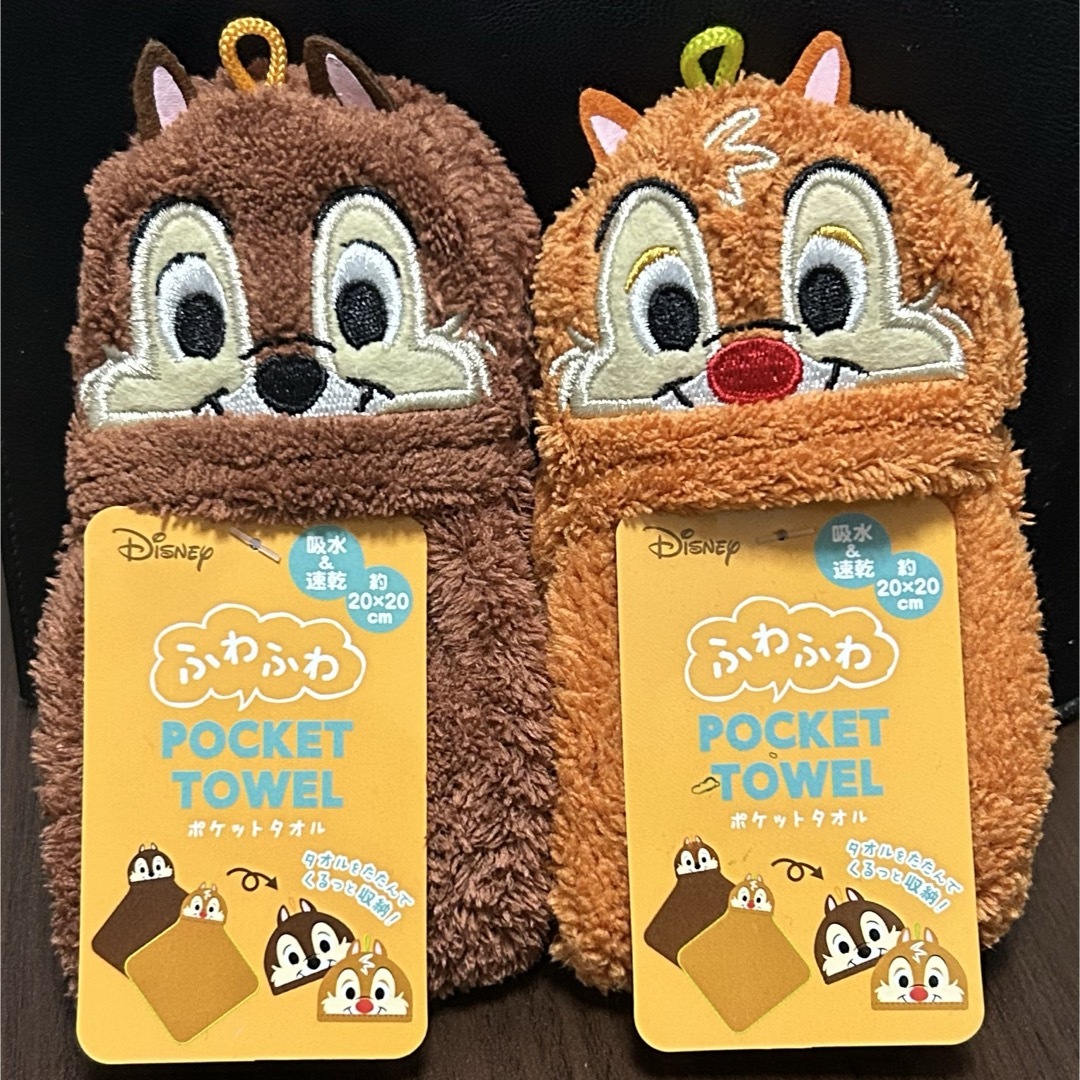 Disney(ディズニー)のチップ デール ハンドタオル エンタメ/ホビーのおもちゃ/ぬいぐるみ(キャラクターグッズ)の商品写真