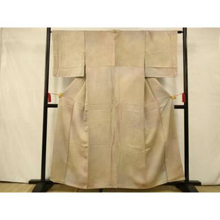 平和屋着物■上質な小紋　作家物　霞文　暈し染め　正絹　逸品　未使用　AAAU3875fw(着物)