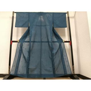 平和屋着物＊夏物　小紋　紗　楓文　正絹　逸品　AAAU2824ph