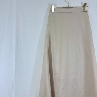 美品✨ ヌナ スカート ロング フレア ウエストゴム ベージュ 無地 シンプル(ロングスカート)