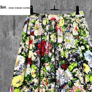 Sov. - 【美品】Sov. ソブ ダブスタ 花柄 フラワー プリント フレアスカート