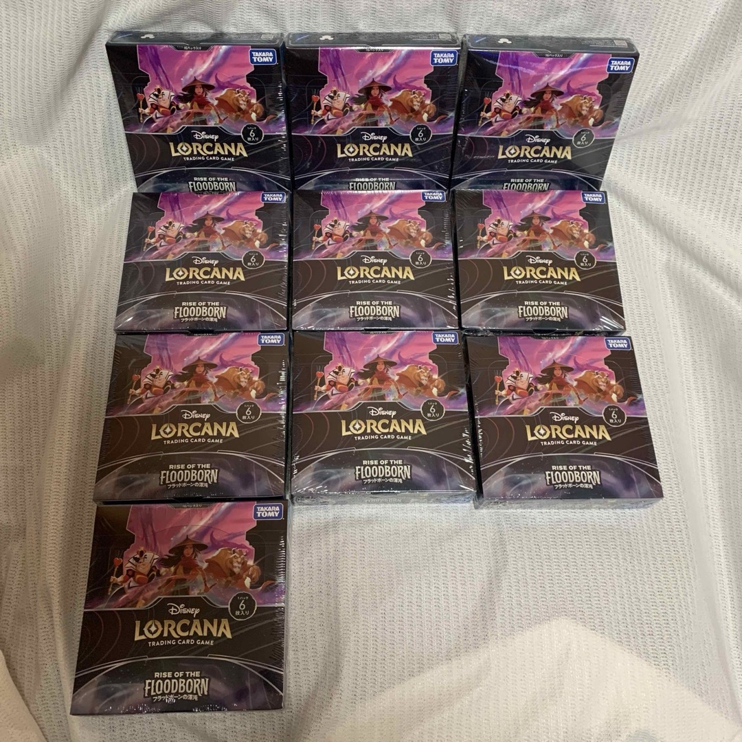 Disney(ディズニー)の新品未開封シュリンク付き ディズニーロルカナ フラッドボーンの混沌 10BOX エンタメ/ホビーのトレーディングカード(Box/デッキ/パック)の商品写真