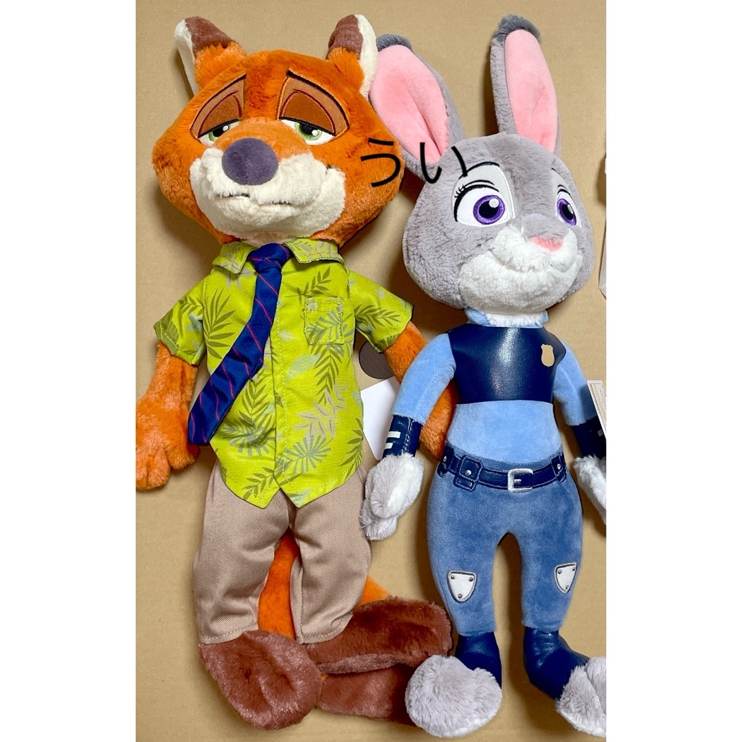 Disney(ディズニー)のディズニーリゾート ズートピア ジュディ ニック ぬいぐるみ エンタメ/ホビーのおもちゃ/ぬいぐるみ(ぬいぐるみ)の商品写真