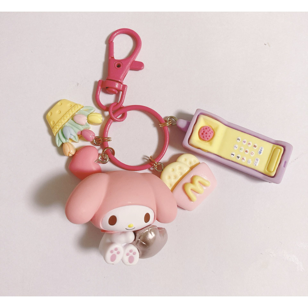 じゃらじゃらキーホルダー マイメロディー サンリオ エンタメ/ホビーのおもちゃ/ぬいぐるみ(キャラクターグッズ)の商品写真