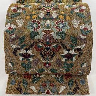 袋帯 美品 名品 全通 正絹 【中古】(帯)