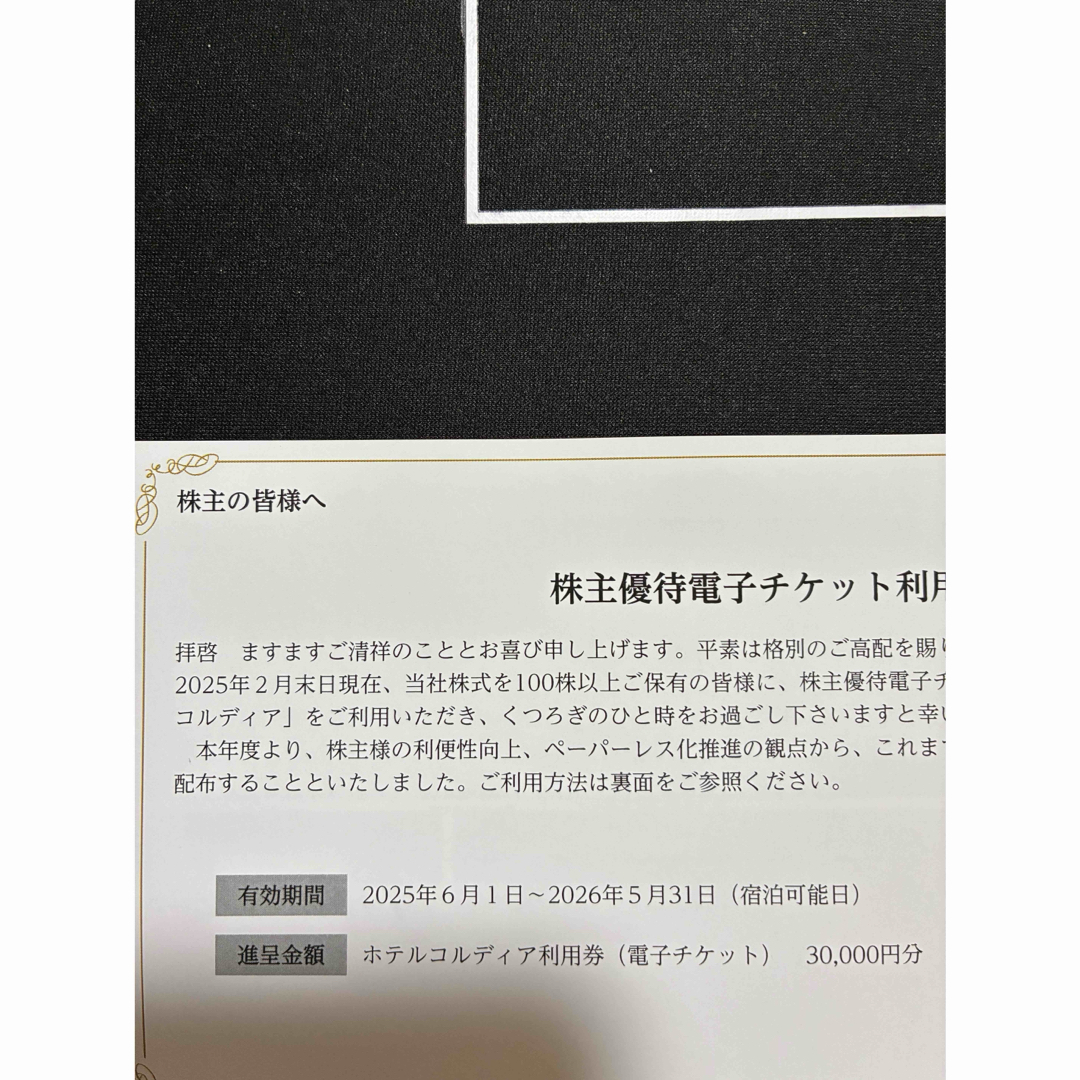 ワキタ 株主優待券 30000円 チケットの優待券/割引券(宿泊券)の商品写真