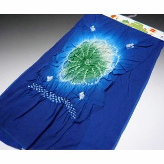 おこさま 男児兵児帯 No3319 紺色 高級 絞り模様 新品✨即購入OK♪(和服/着物)