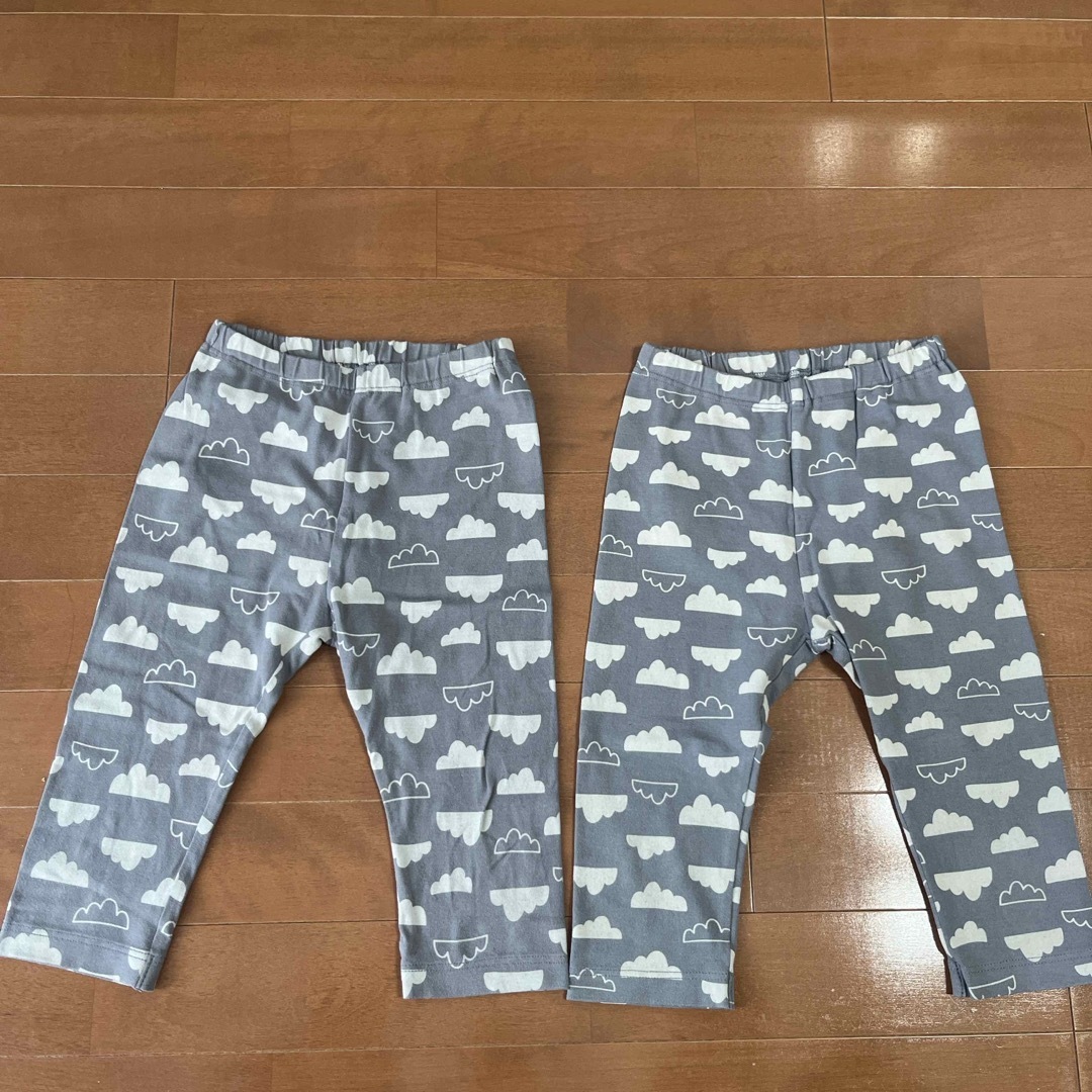 UNIQLO(ユニクロ)のUNIQLO レギンス　7分丈　２枚セット キッズ/ベビー/マタニティのキッズ服女の子用(90cm~)(パンツ/スパッツ)の商品写真