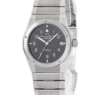 アイダブリューシー(IWC)のIWC インヂュニア メーカーOH済 インジュニア ブラック クオーツ メンズ 腕時計(腕時計(アナログ))