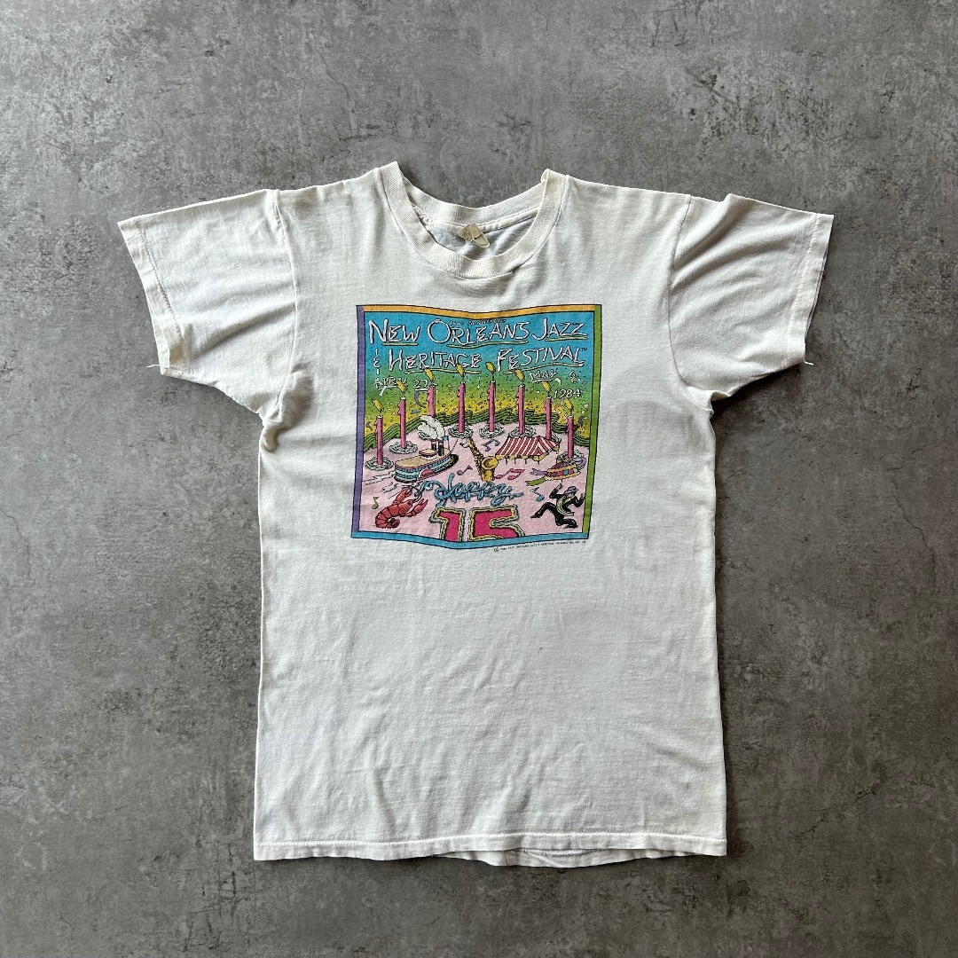 SCREEN STARS - 80s スクリーンスターズ tシャツ USA製 L ジャズフェスティバル