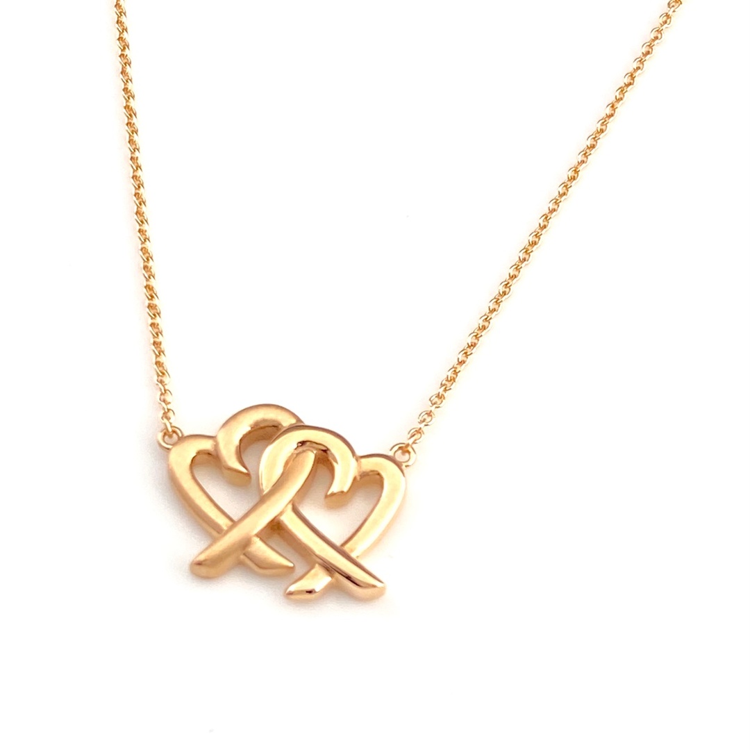 Tiffany & Co.(ティファニー)のティファニー ラビングハート インターロッキング ネックレス 750 【中古】 レディースのアクセサリー(ネックレス)の商品写真