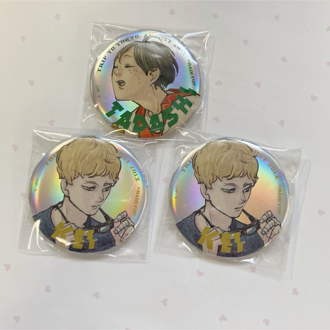 ジャンプGIGA ハイキュー 東京遠征 缶バッジ 月島 山口 エンタメ/ホビーのアニメグッズ(バッジ/ピンバッジ)の商品写真