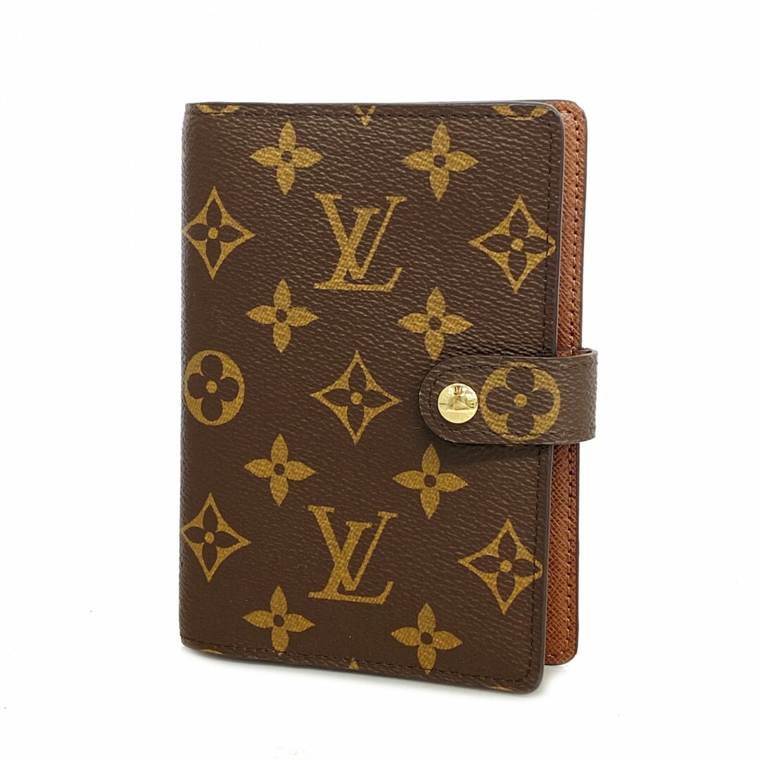 LOUIS VUITTON - 【5ed5763】ルイヴィトン 手帳カバー モノグラム アジェンダPM R20005 ブラウン【中古】メンズ レディース ユニセックス