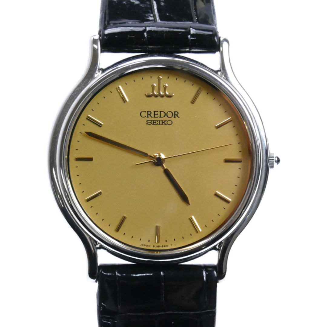 SEIKO - SEIKO セイコー クレドール 腕時計 電池式 8J81-6A30 東芝 25年勤続表彰記念 2012年刻印 メンズ【中古】