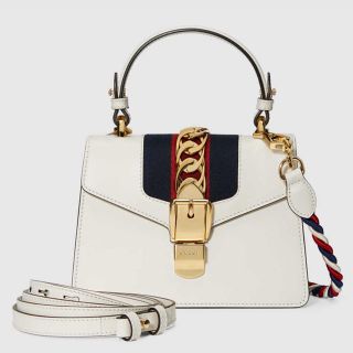 グッチ(Gucci)の〔シルヴィ〕 レザー ミニバッグ(ハンドバッグ)