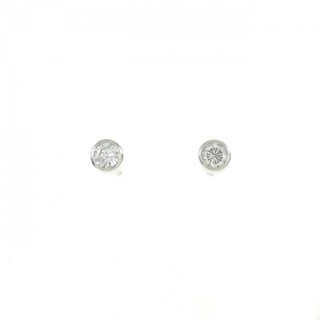 PT900 ダイヤモンド ピアス 0.10CT