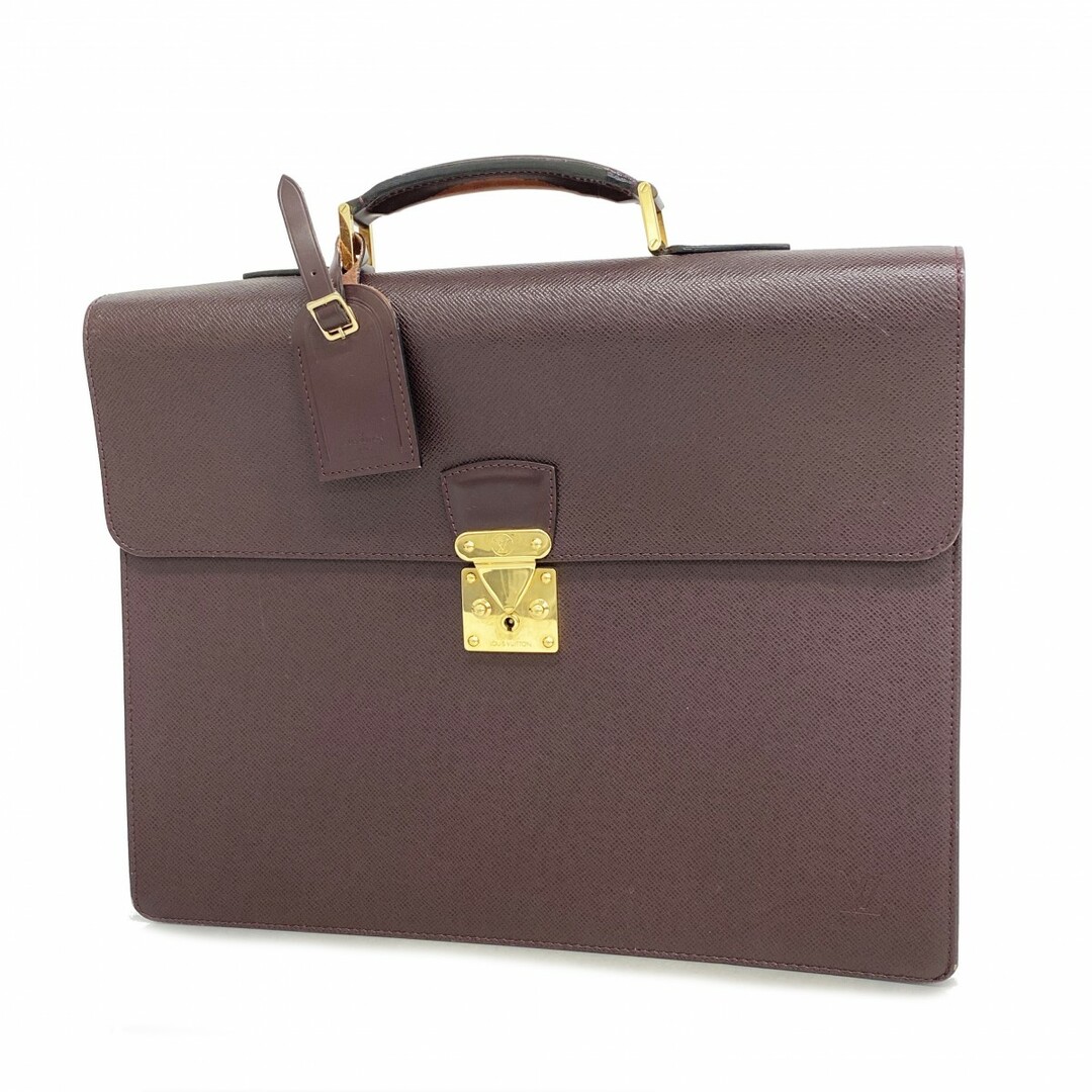 LOUIS VUITTON - 【5ed5942】ルイヴィトン ブリーフケース タイガ モスコバ  M30036  アカジュー 【中古】メンズ