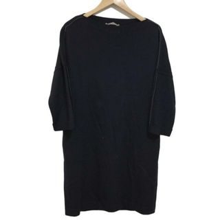 FABIANA FILIPPI(ファビアーナフィリッピ) ワンピース サイズX S レディース - ダークネイビー 長袖/ひざ丈(その他)