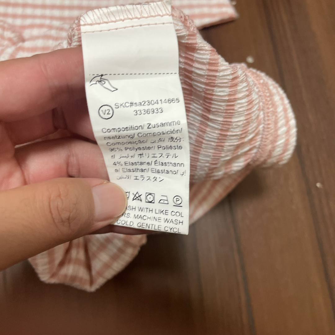 西松屋(ニシマツヤ)のベビー 6-9M 試着のみ美品　セットアップ　夏　 キッズ/ベビー/マタニティのベビー服(~85cm)(シャツ/カットソー)の商品写真