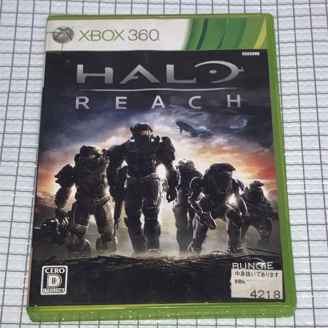 Xbox360(エックスボックス360)のXBOX360 HALO REACH ヘイロー・リーチ プラチナコレクション エンタメ/ホビーのゲームソフト/ゲーム機本体(家庭用ゲームソフト)の商品写真