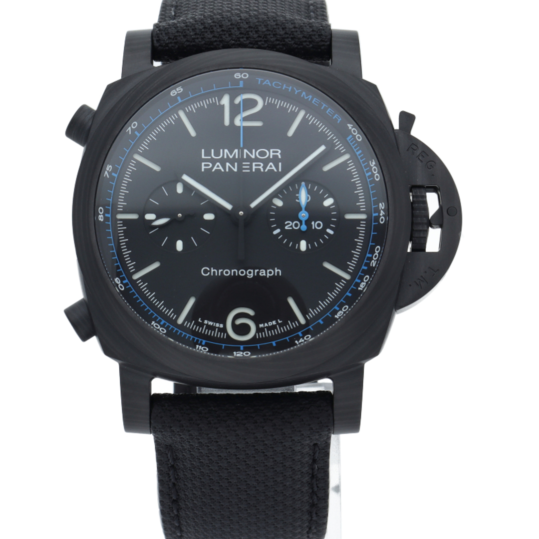 PANERAI(パネライ)のパネライ ルミノール クロノグラフ カーボテック 44mm Luminor Chrono Carbotech PAM01219 箱 保証書 バンド カーボン/ナイロン メンズ時計 ブラック 美品 【中古】 メンズの時計(その他)の商品写真