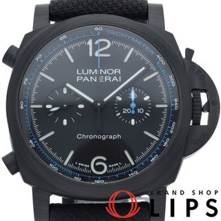 PANERAI - パネライ ルミノール クロノグラフ カーボテック 44mm Luminor Chrono Carbotech PAM01219 箱 保証書 バンド カーボン/ナイロン メンズ時計 ブラック 美品 【中古】