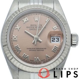 ロレックス(ROLEX)のロレックス デイトジャスト レディース時計 OH済 Datejust Ladies 79174(K) K18WG/SS ピンク OH・仕上げ済 2001年 美品 【中古】(腕時計)