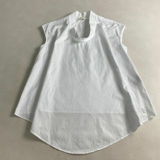 エルメス(HERMES)の美品　エルメス　ブラウス　現行 近年 ノースリーブ 希少 フレア ゆったり (シャツ/ブラウス(半袖/袖なし))
