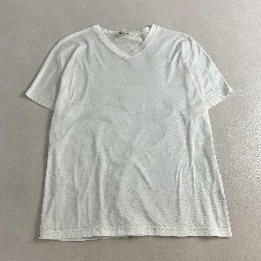 HERMES - 美品　エルメス　Tシャツ　HERMES　マルジェラ期　ロゴ刺しゅう　白　L