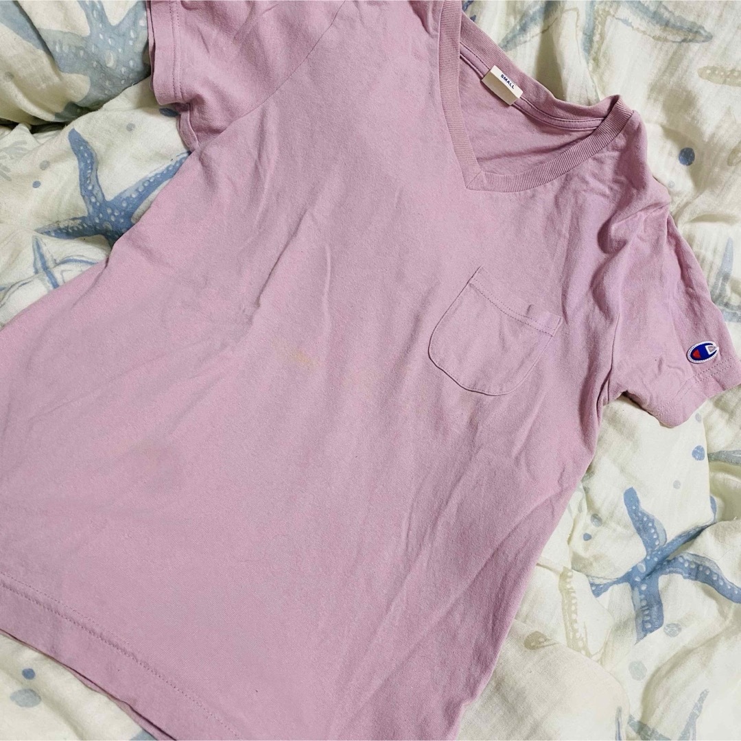 Champion(チャンピオン)のChampion チャンピオン カットソー Tシャツ Sサイズ レディースのトップス(Tシャツ(半袖/袖なし))の商品写真