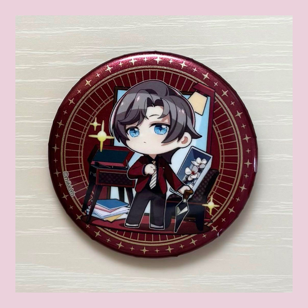 未定事件簿 3周年イベント グリッター 缶バッジ SD ミニキャラ 左京静真 エンタメ/ホビーのアニメグッズ(バッジ/ピンバッジ)の商品写真