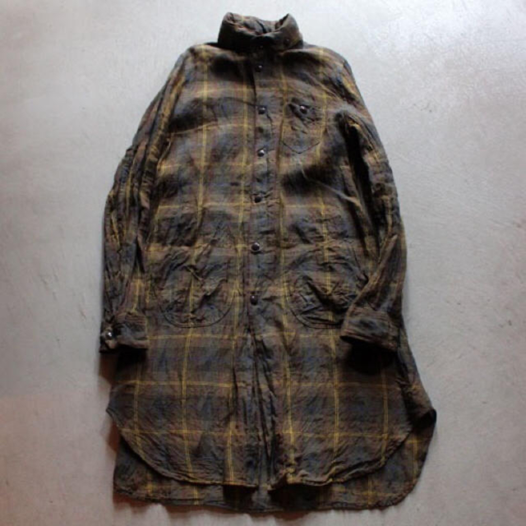 R&D.M タータンチェックロングブルゾン レディースのジャケット/アウター(ロングコート)の商品写真