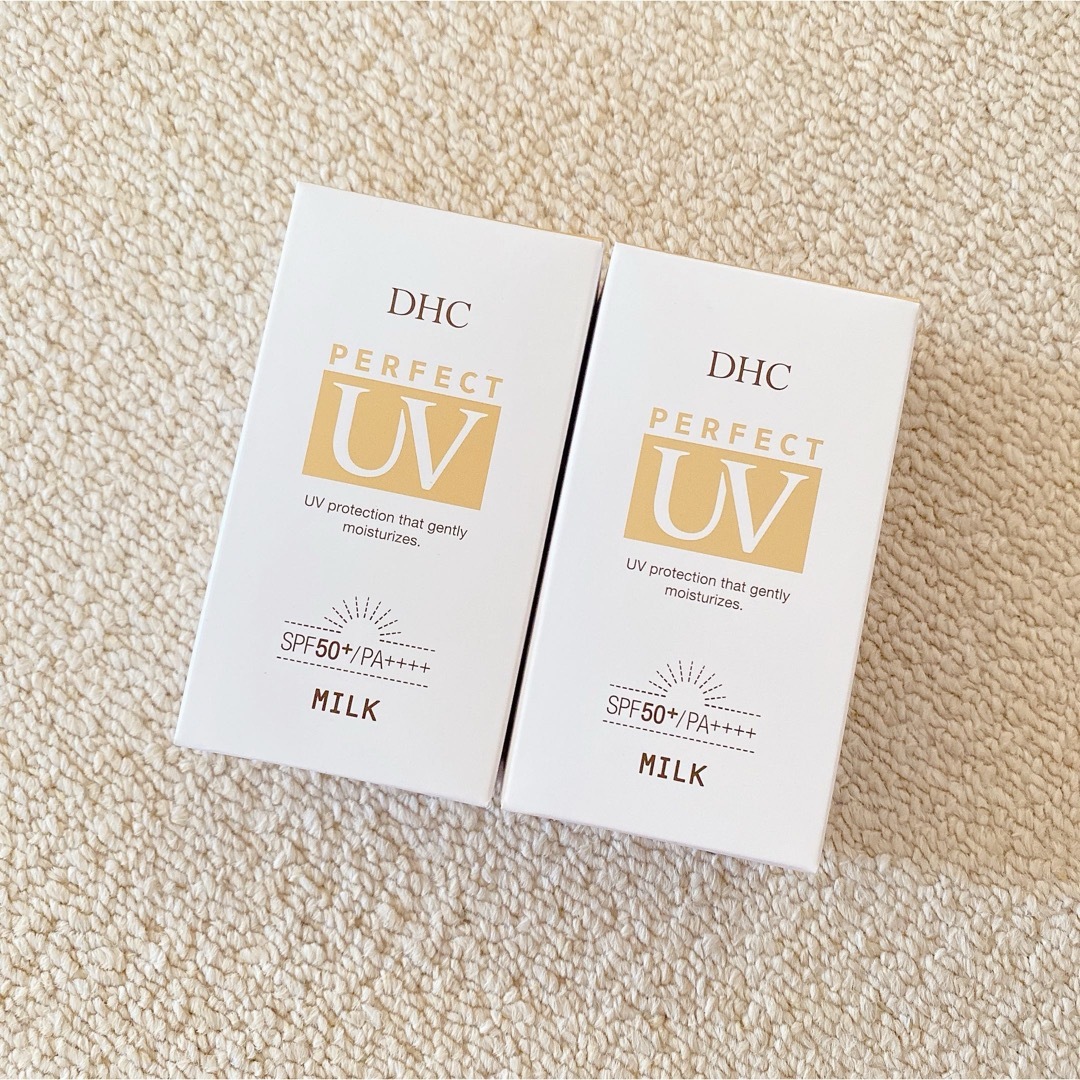 DHC(ディーエイチシー)の新品 DHC パーフェクト UVミルク 日やけ止め乳液 2つセット コスメ/美容のボディケア(日焼け止め/サンオイル)の商品写真