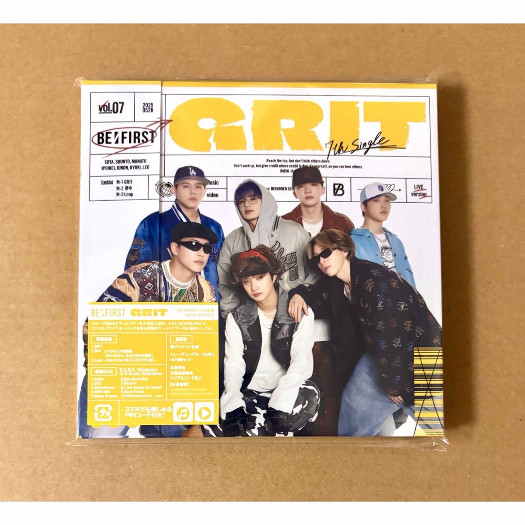 BE:FIRST(ビーファースト)のBE:FIRST GRIT LIVE盤 DVD エンタメ/ホビーのCD(ポップス/ロック(邦楽))の商品写真