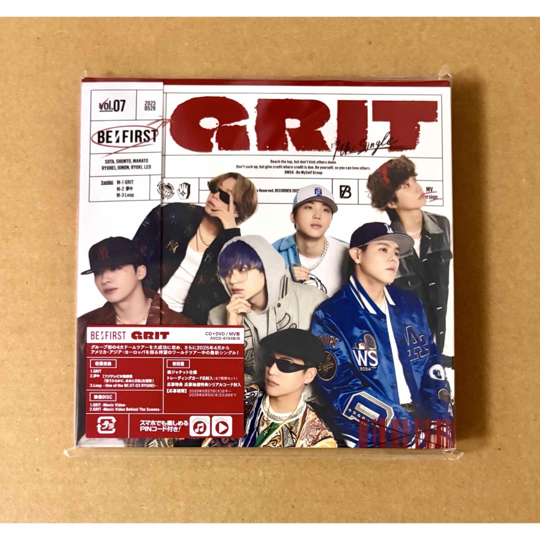 BE:FIRST(ビーファースト)のBE:FIRST MV盤 GRIT DVD エンタメ/ホビーのCD(ポップス/ロック(邦楽))の商品写真