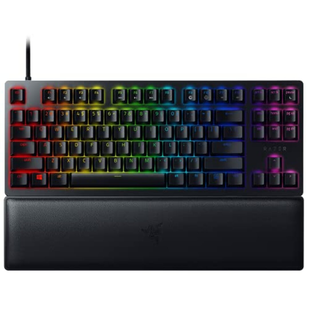 Razer Huntsman V2 Tenkeyless Linear Optical Switch ゲーミングキーボード 英語 US配列 オプティカルスイッチ リニア触感 静音 テンキーレス ダブル スマホ/家電/カメラのPC/タブレット(その他)の商品写真